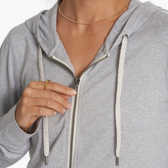 🆕WT! Vuori Halo Performance Hoodie 2.0 Color: Pale Grey Heather - Picture 6 of 10
